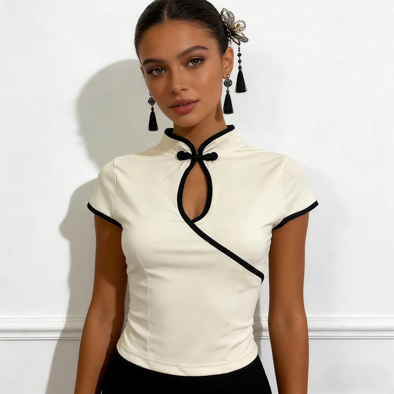 Jade Blossom Mandarin Top