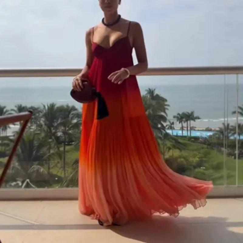 Aura Gradient Maxi Dress