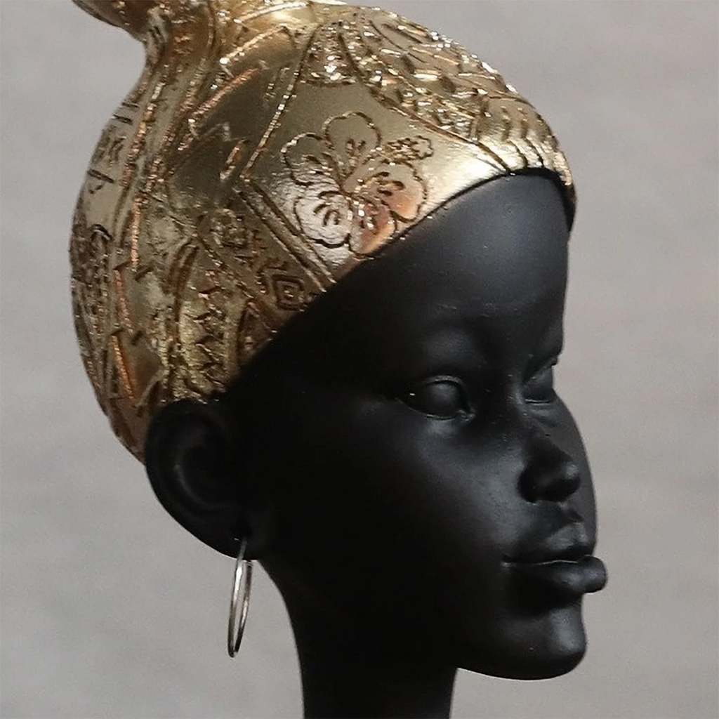 Golden Heritage Resin Sculpture & Candle Holder