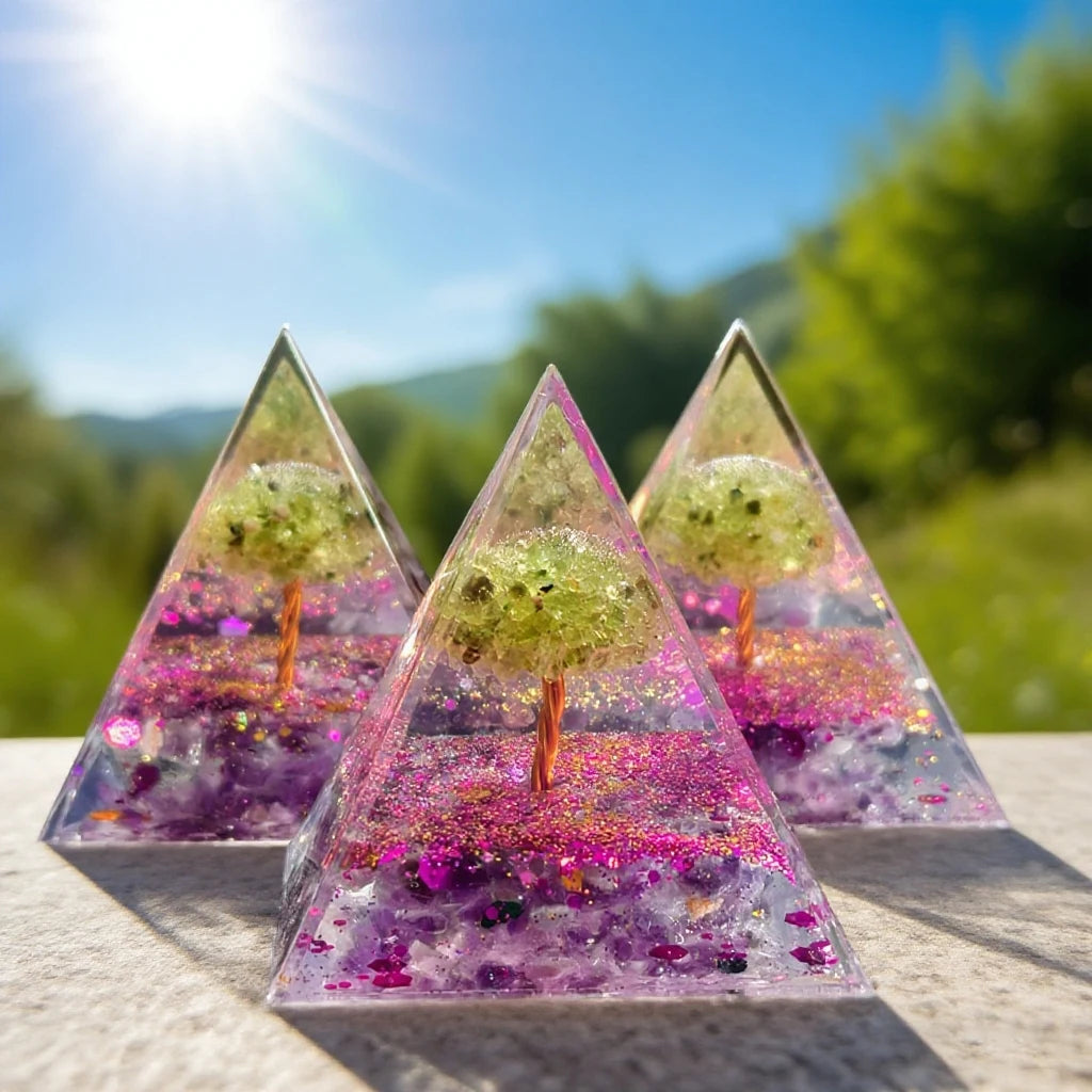 Amethyst Tree of Life Energy Pyramid