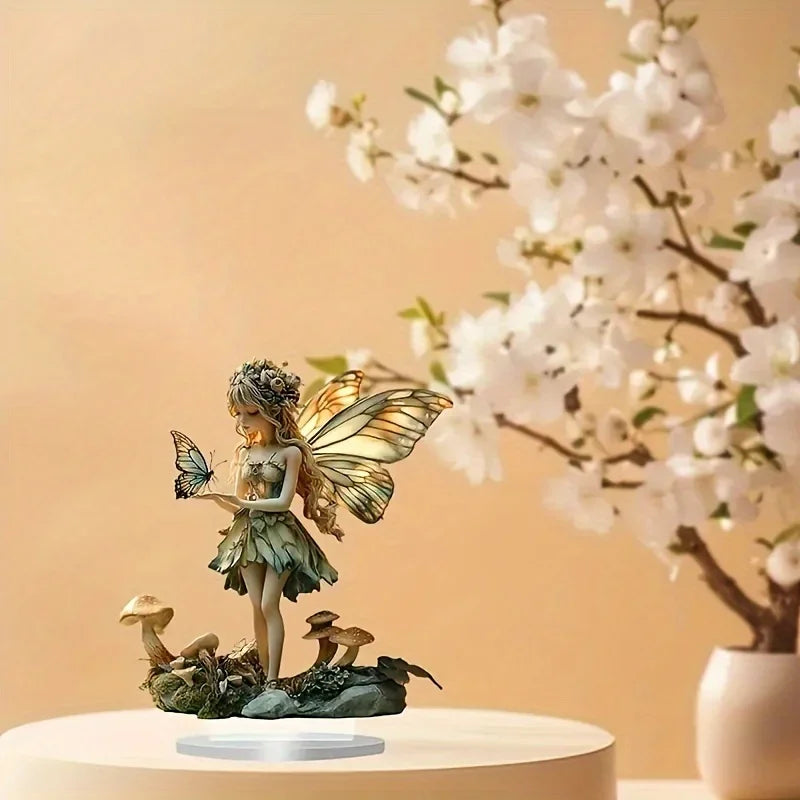 Boho Fairy Glow Desktop Figurine