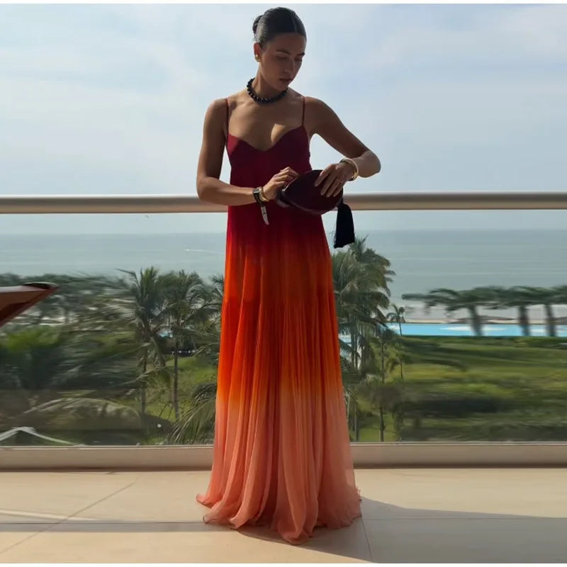 Aura Gradient Maxi Dress