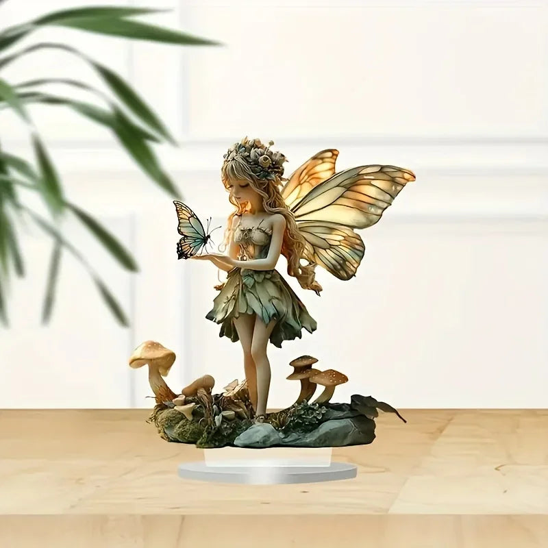 Boho Fairy Glow Desktop Figurine