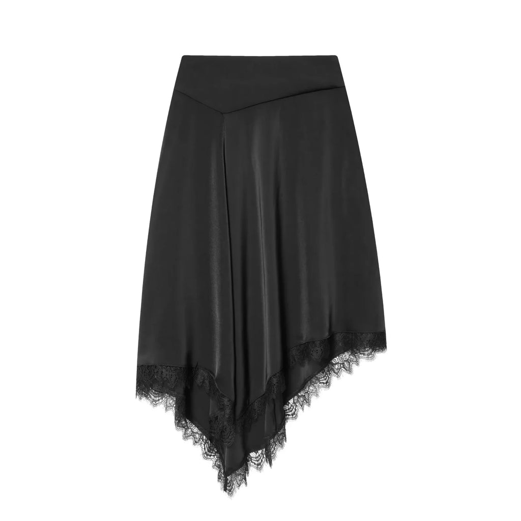 Sexy Lace Mini Skirt for Women – Elegant Asymmetric Clubwear