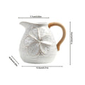 Rustic Bloom Ceramic Pitcher Vase