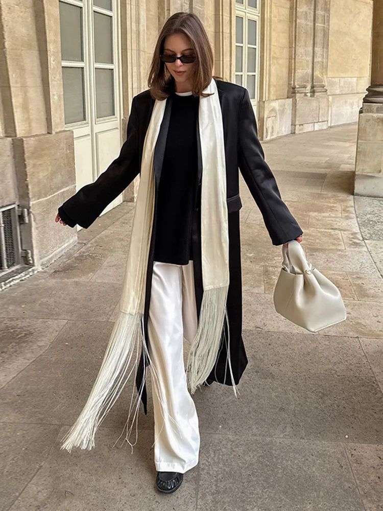 Silken Fringe Waist Scarf