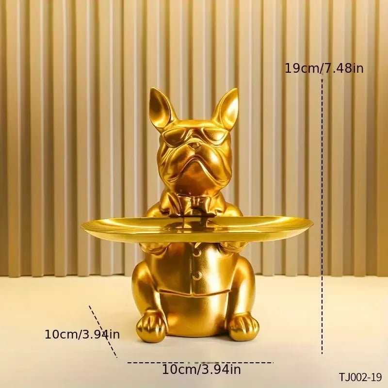 Golden Guardian Tray Sculpture