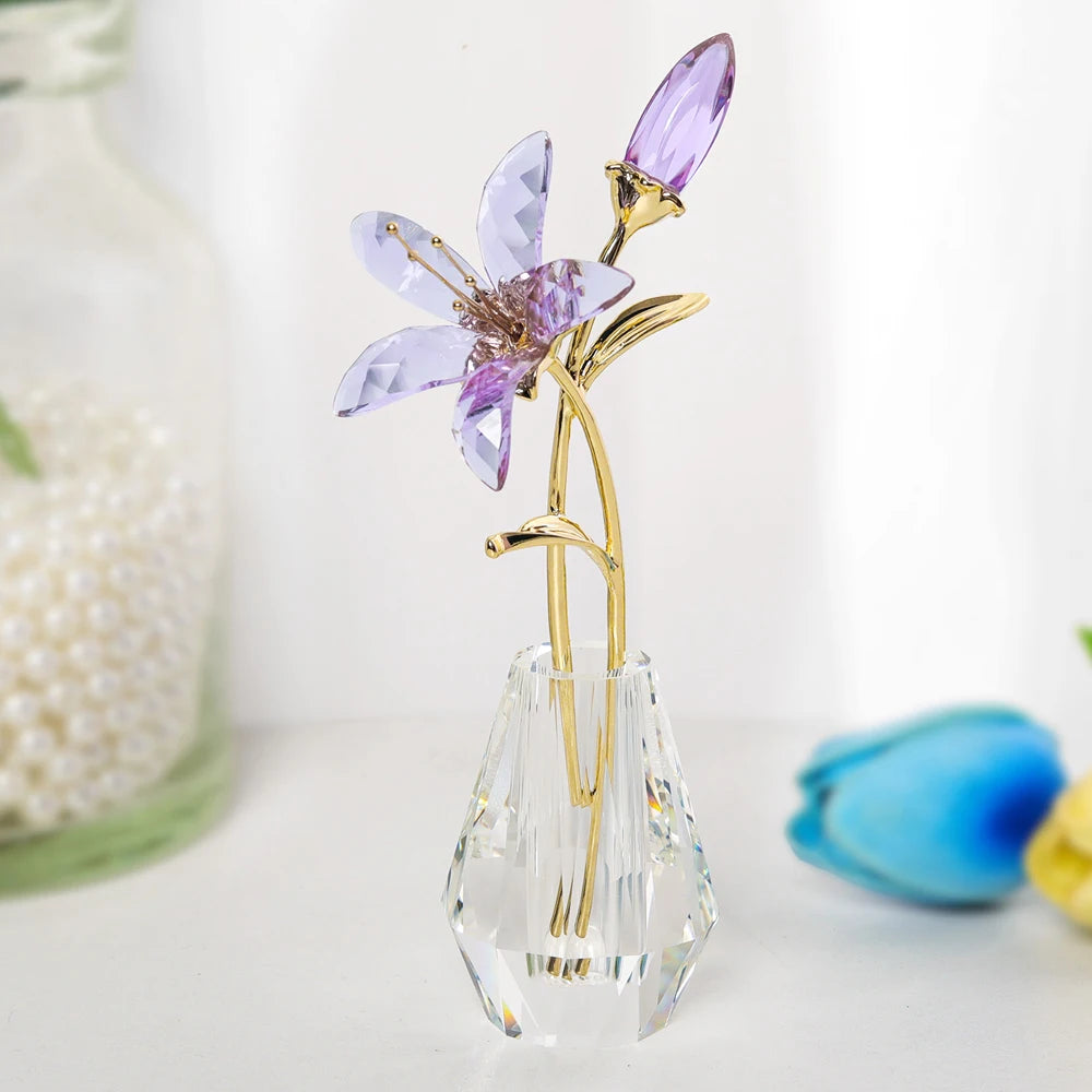 Amethyst Bloom Crystal Bouquet