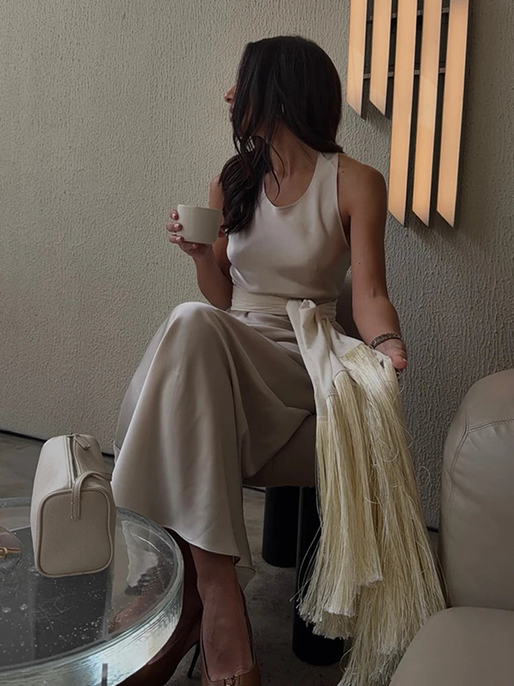 Silken Fringe Waist Scarf