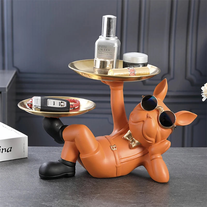 Majestic Bulldog Decor Sculpture