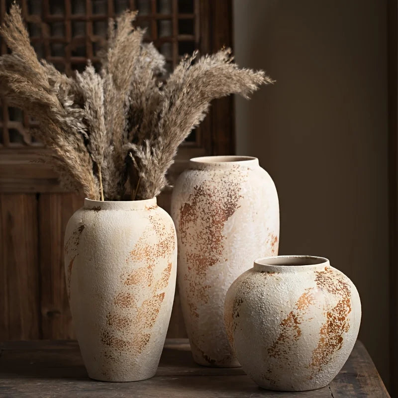 Ivory Bloom Vintage Planter