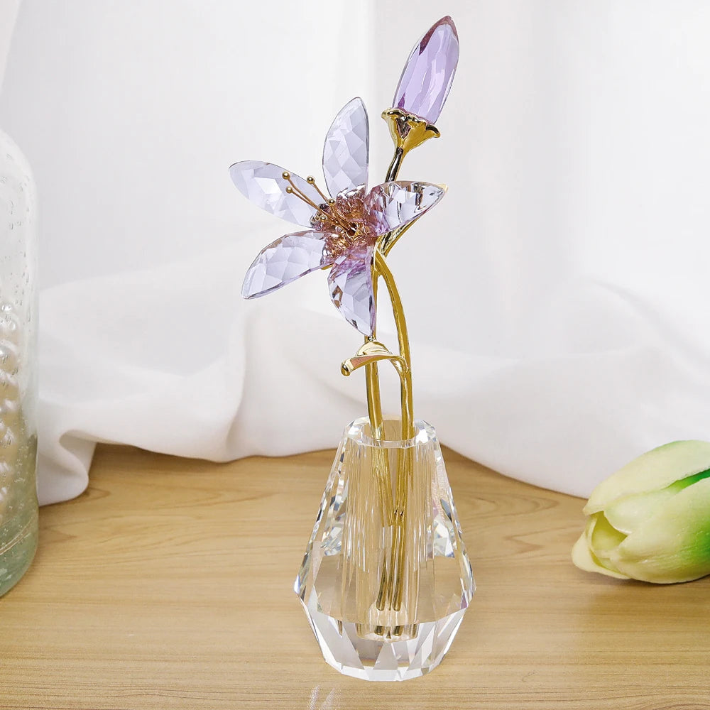 Amethyst Bloom Crystal Bouquet
