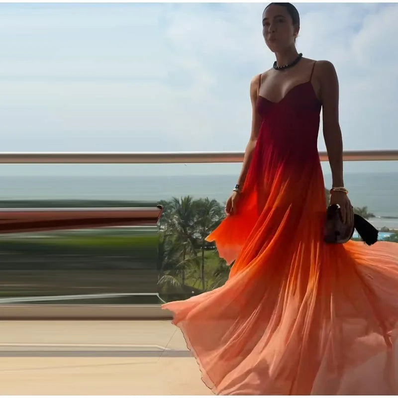 Aura Gradient Maxi Dress
