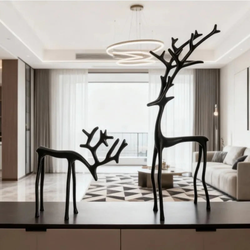Nordic Deer Elegance Statue