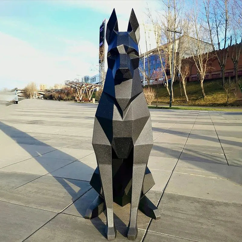 Doberman 3D Animal Sculpture