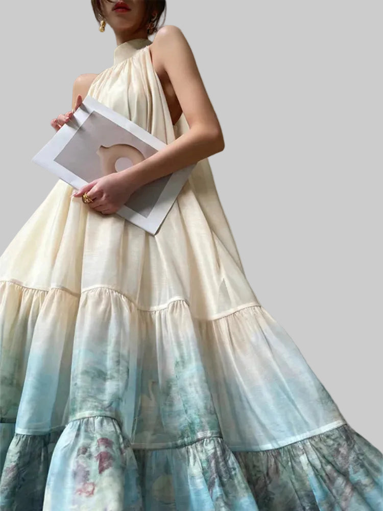 Women Sexy Elegant Bohemian Beach Party Dress Summer