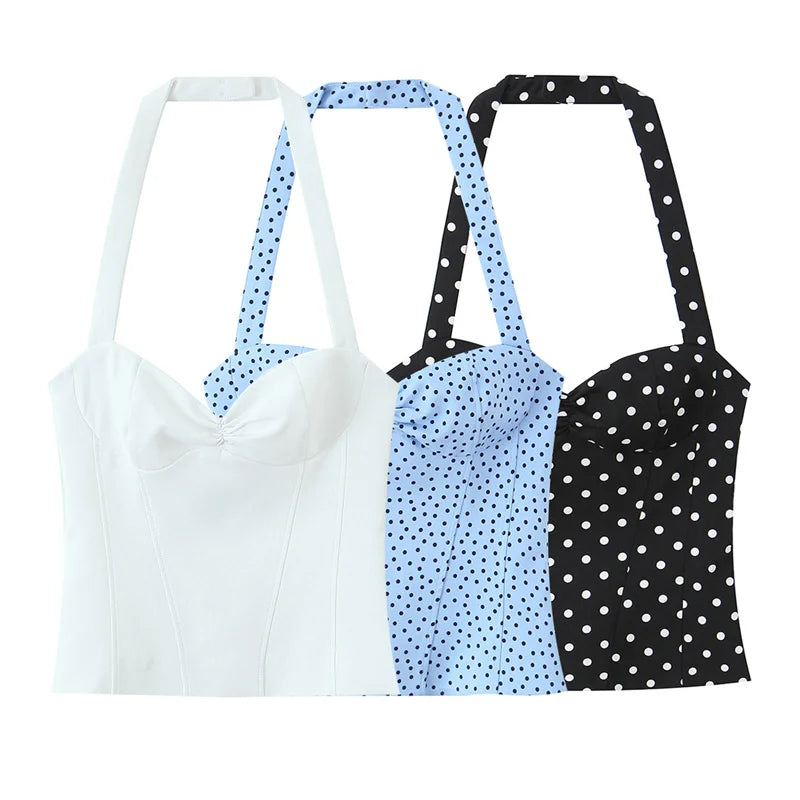 Amalfi Dot Halter Top