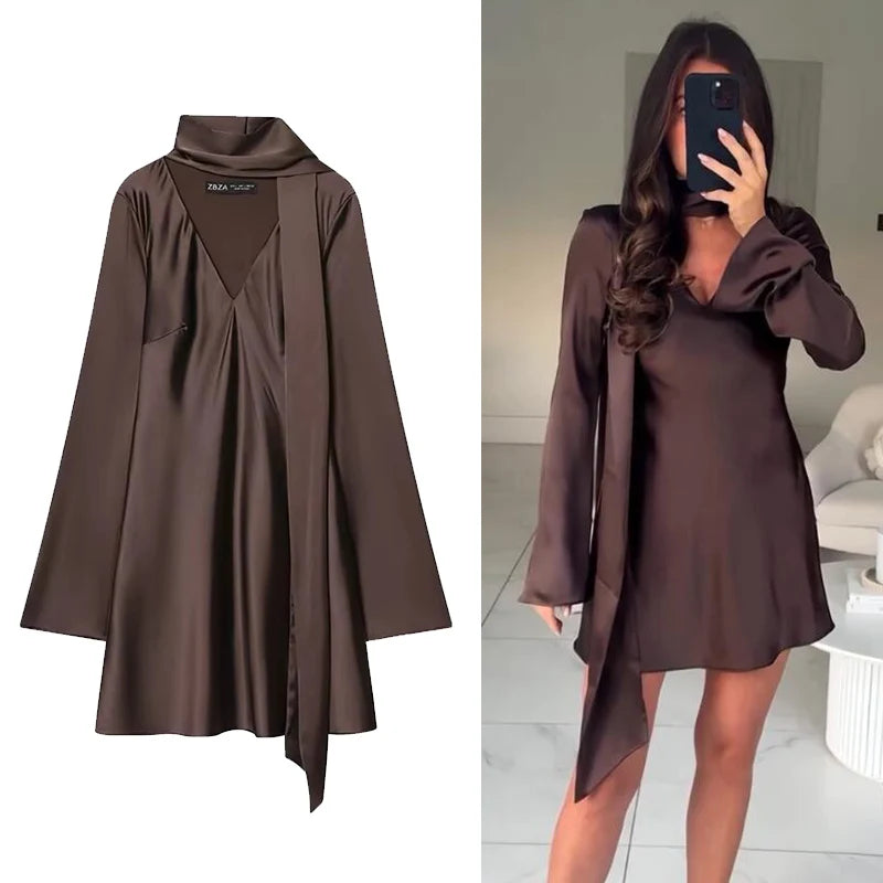 Satin Whisper Mini Dress