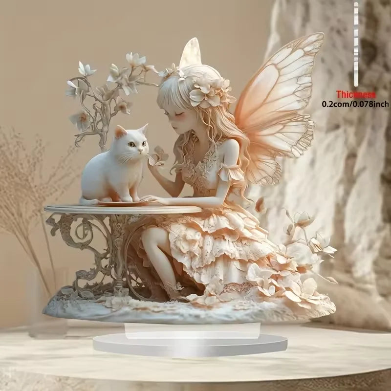 Boho Fairy Glow Desktop Figurine