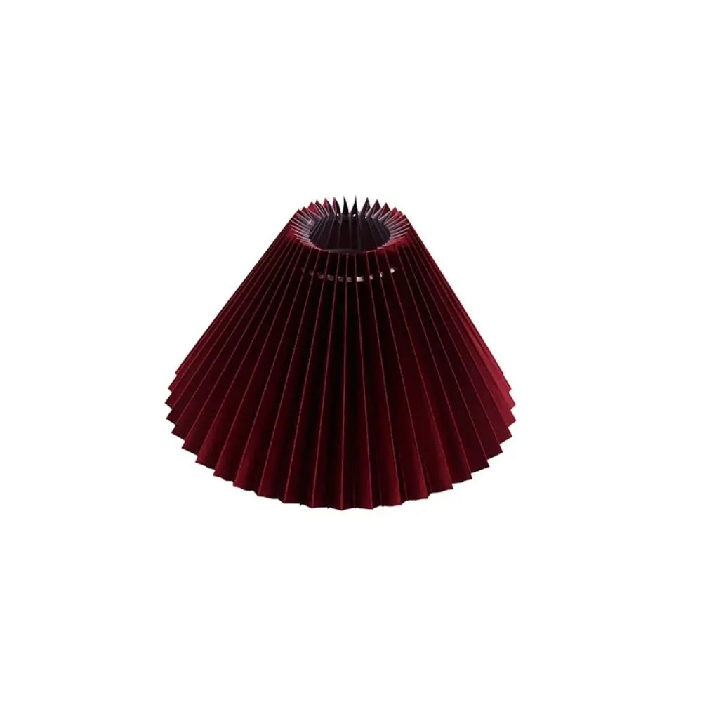 Modern Pleated Lampshade Minimalist Washable Chandelier Cover DIY Retro Table Lamp Cover Pendant Indoor Lighting Accessories