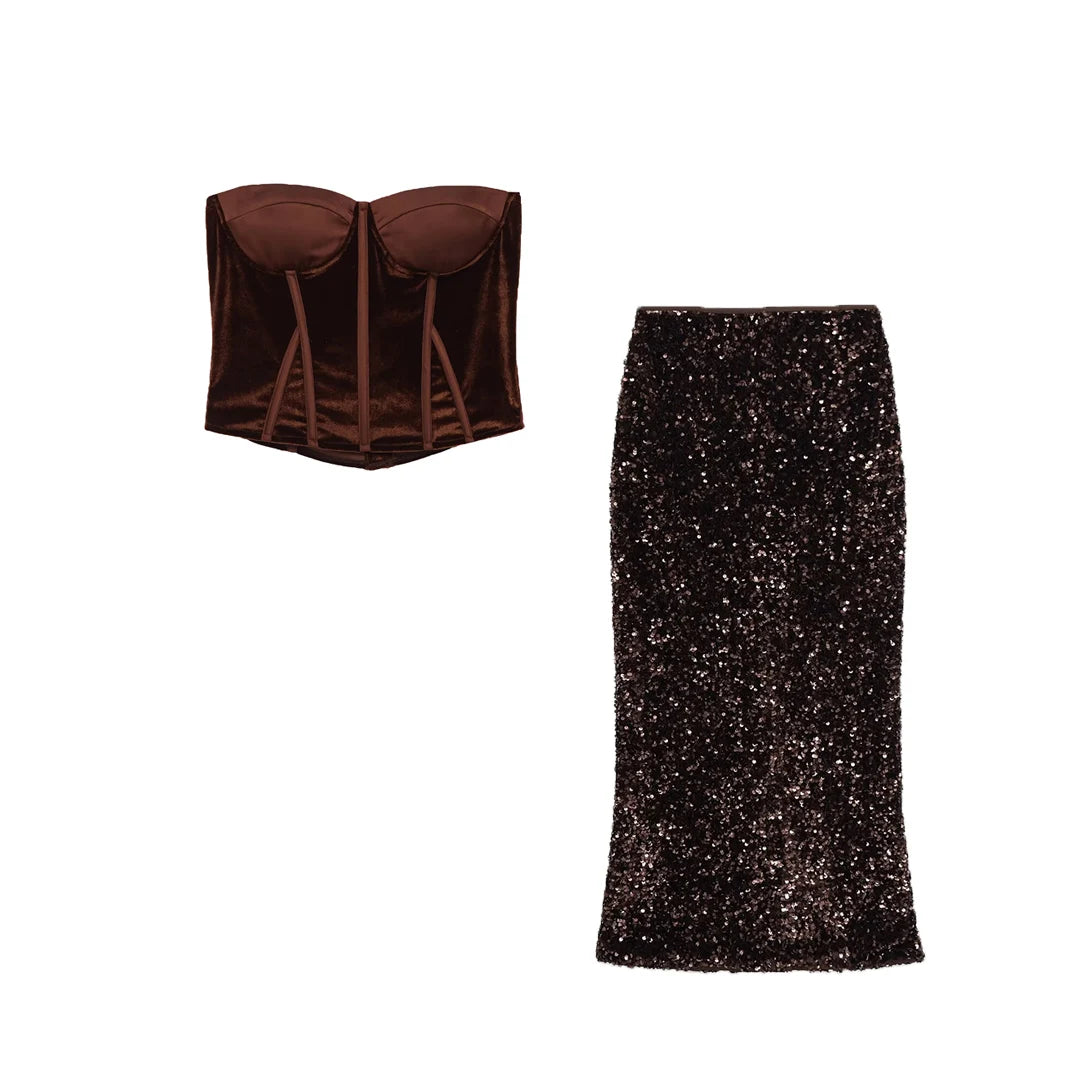 Premium Velvet Matching Set