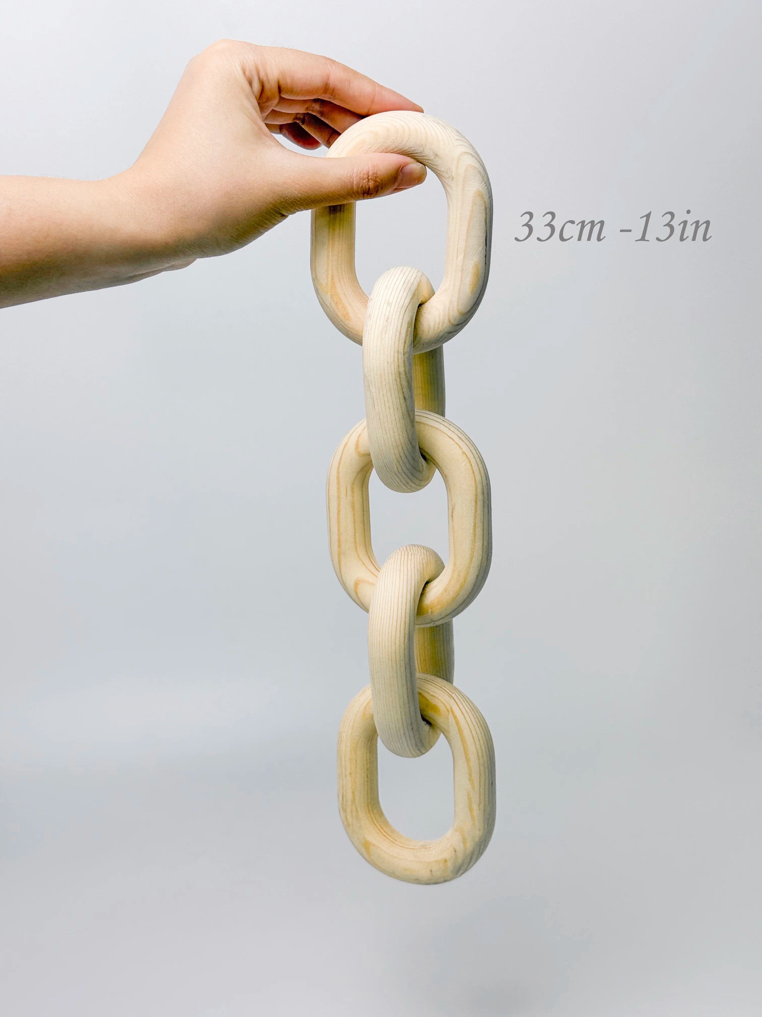 Nordic Harmony Wooden Chain Sculpture