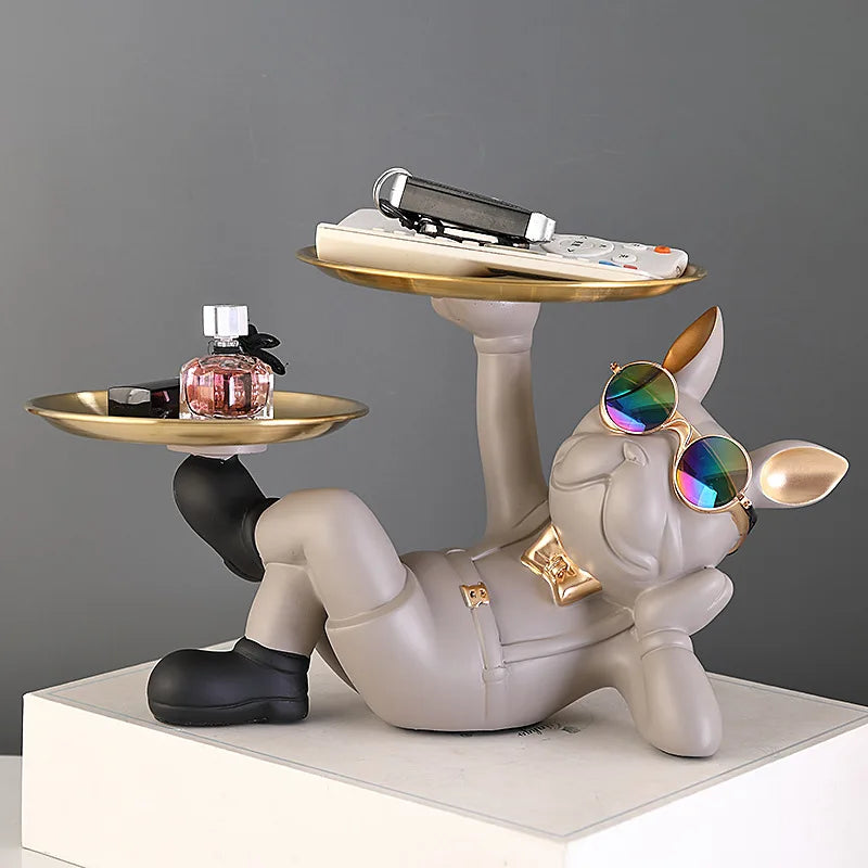 Majestic Bulldog Decor Sculpture