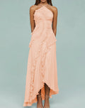 Veloura Pleated Evening Maxi