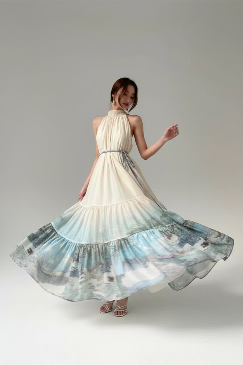 Women Sexy Elegant Bohemian Beach Party Dress Summer