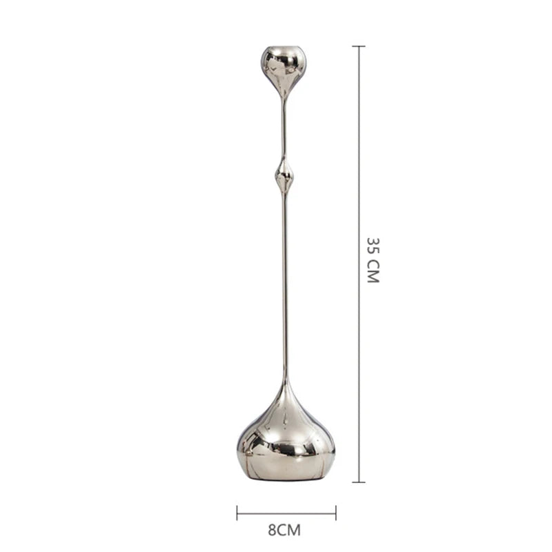 Lumière Silver Romance Candle Stand