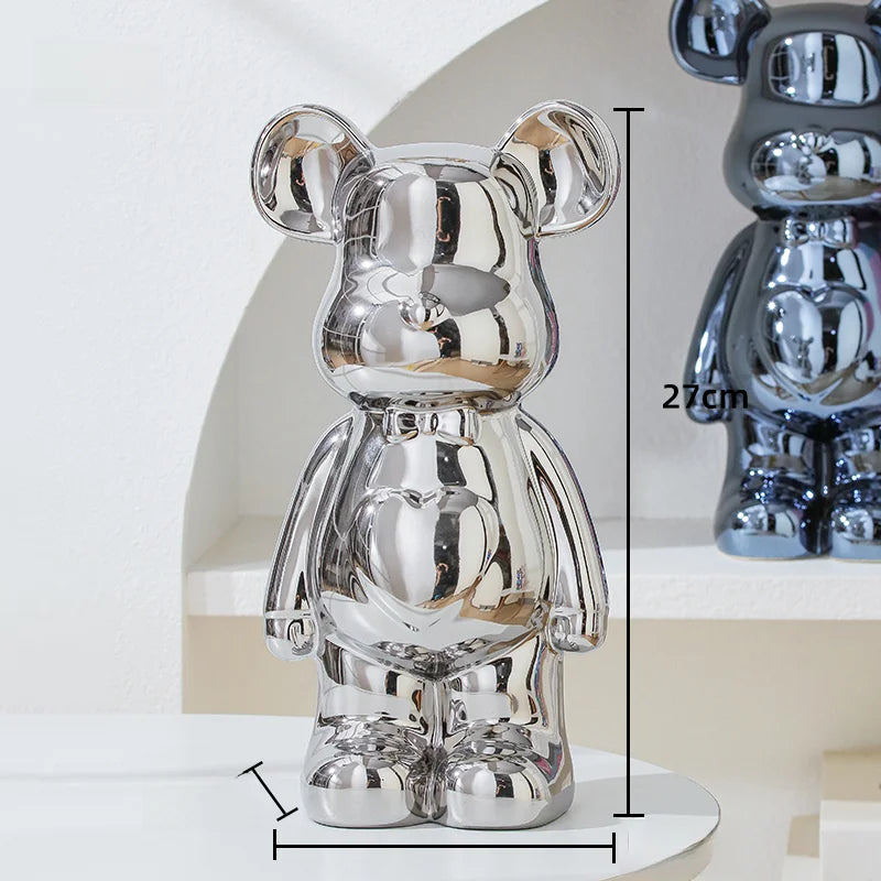 Aesthetic Bear brick Ceramic Staute