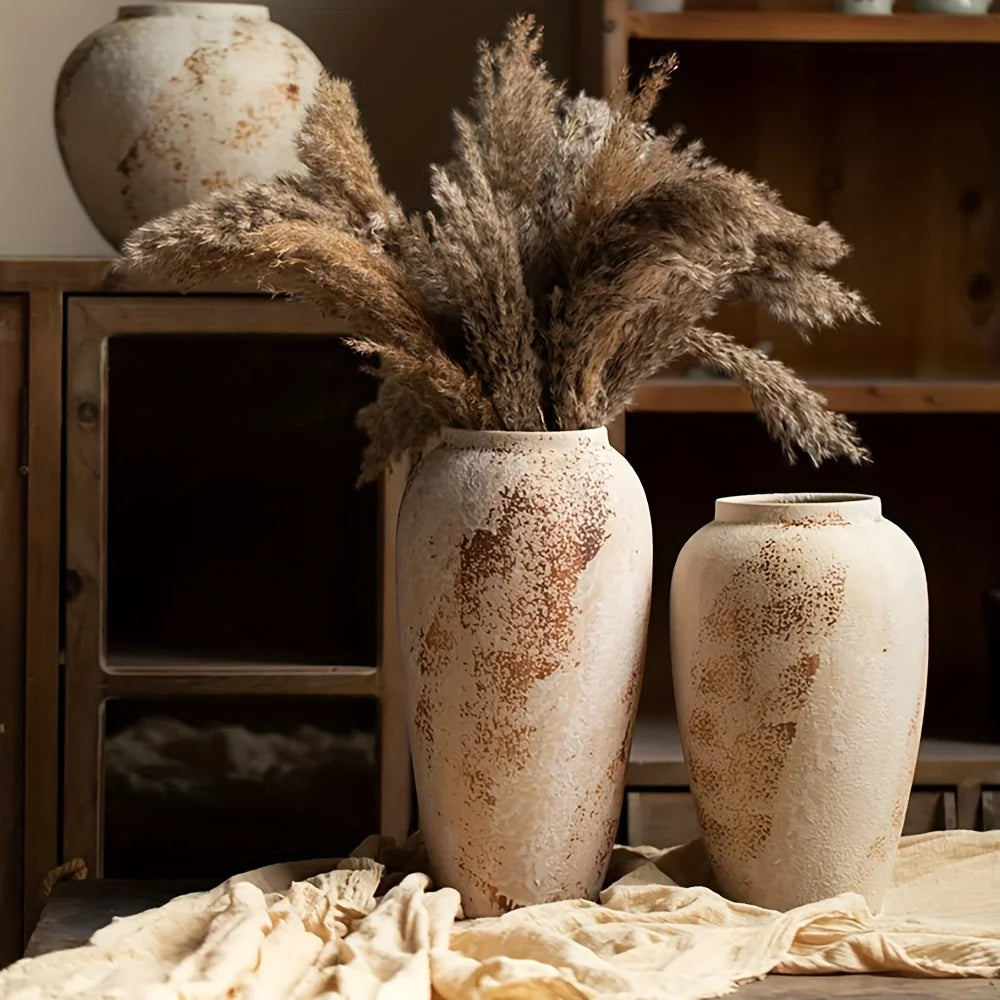 Ivory Bloom Vintage Planter