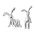 Whispering Bunny Duo Sculpture Set