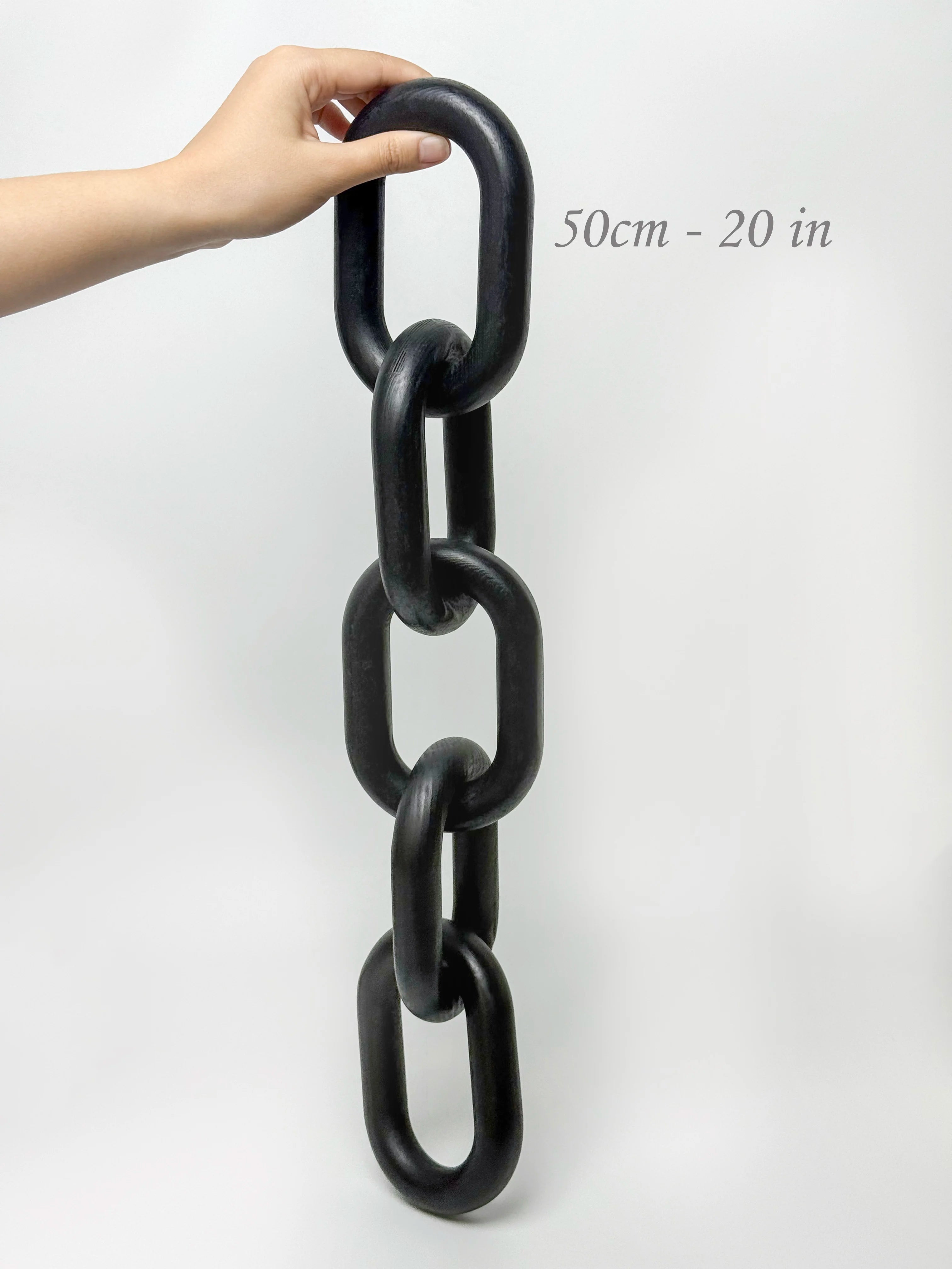 Nordic Harmony Wooden Chain Sculpture