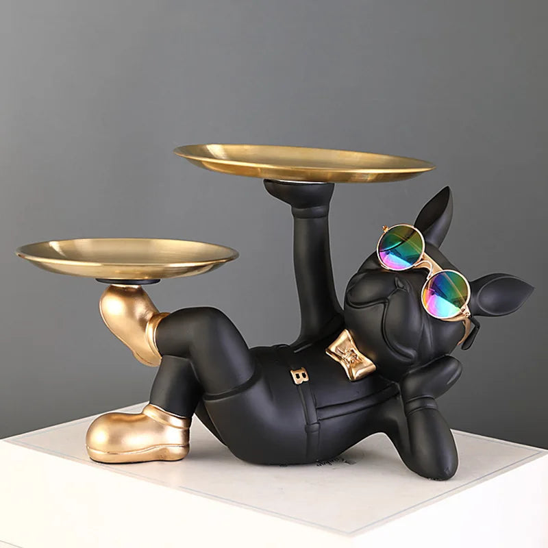 Majestic Bulldog Decor Sculpture