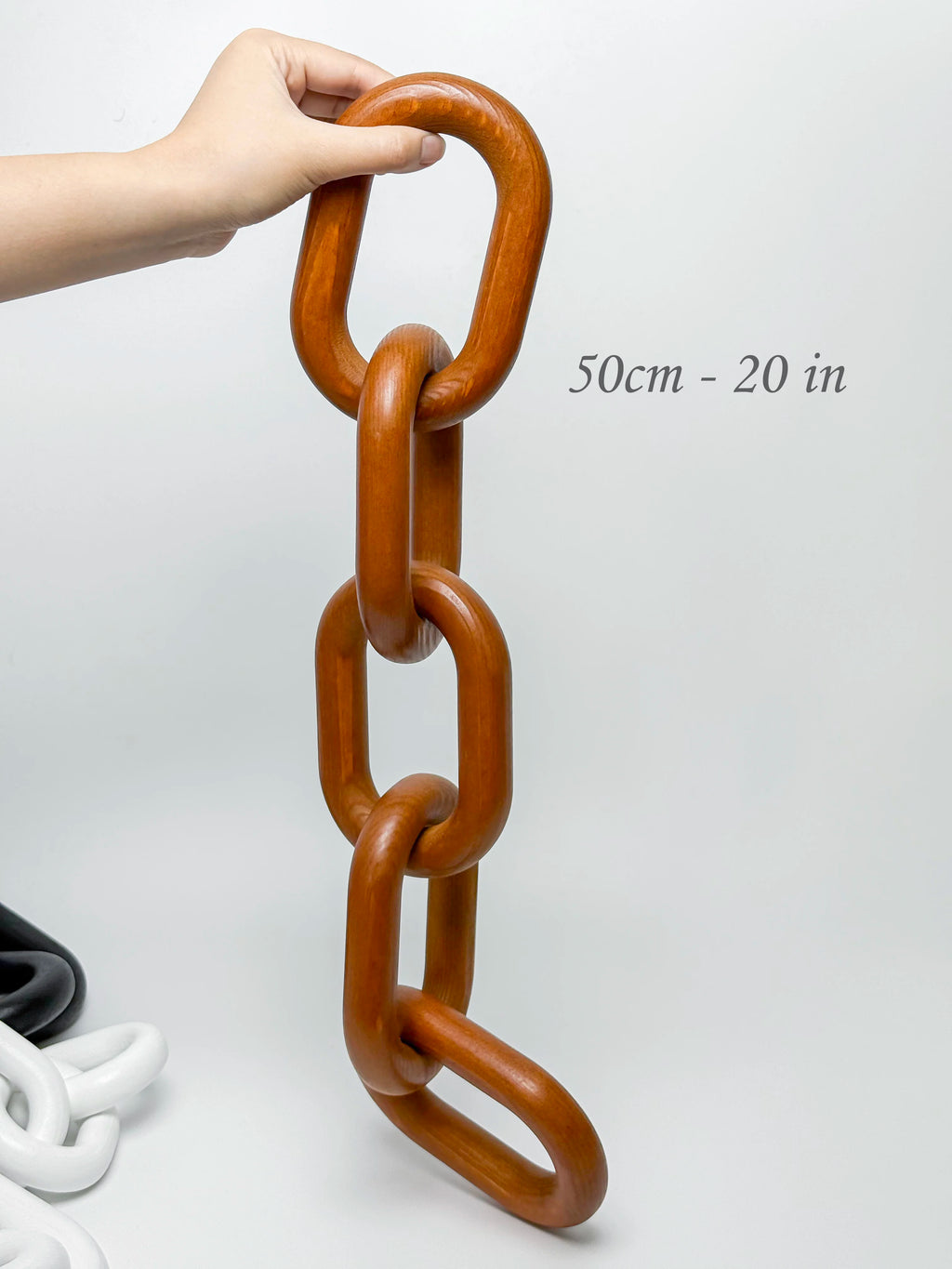 Nordic Harmony Wooden Chain Sculpture