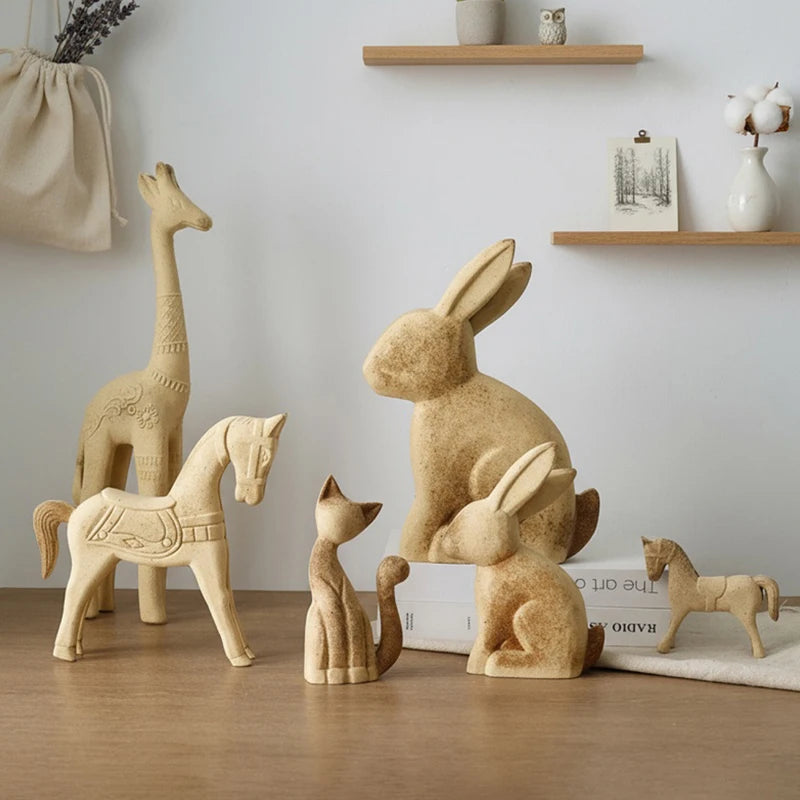 Whimsical Woodland Animal Sculpture