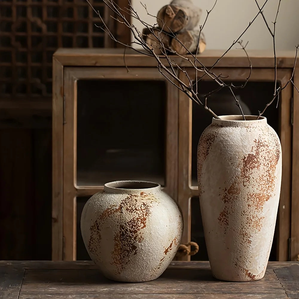 Ivory Bloom Vintage Planter
