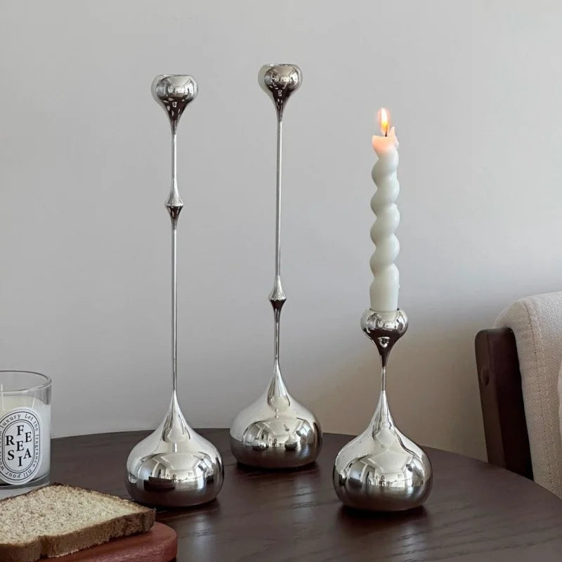 Lumière Silver Romance Candle Stand