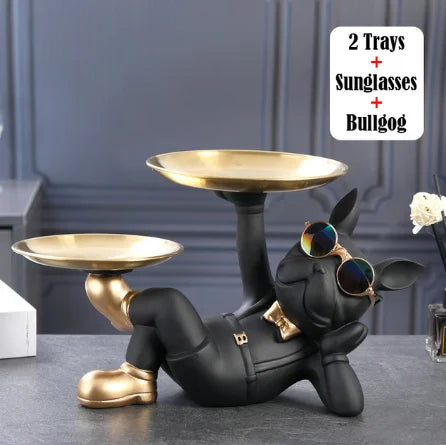Majestic Bulldog Decor Sculpture