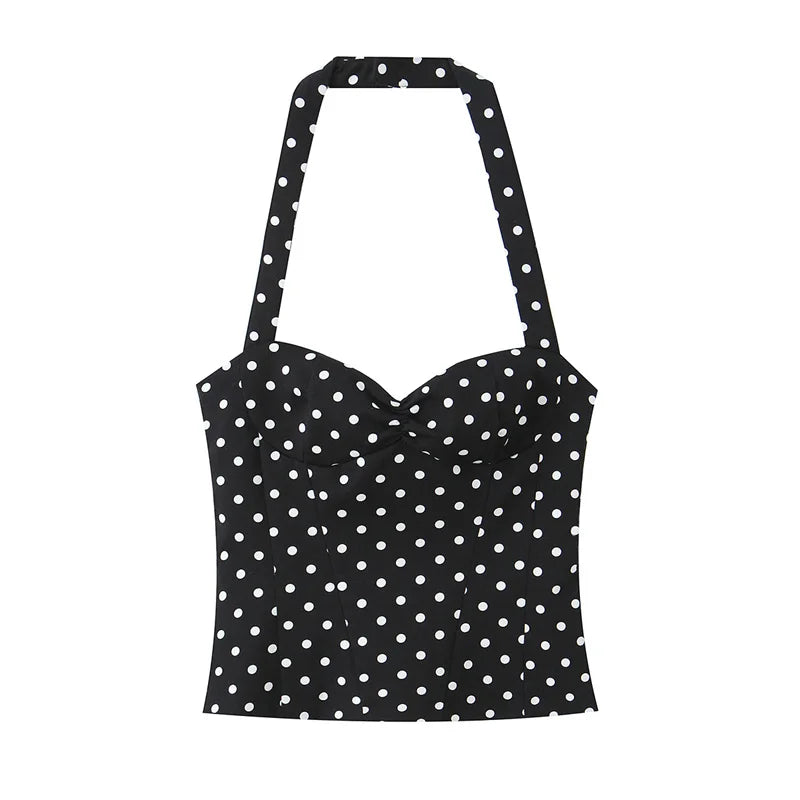 Amalfi Dot Halter Top