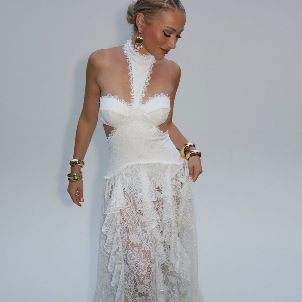 Sexy Lace Patchwork Dress