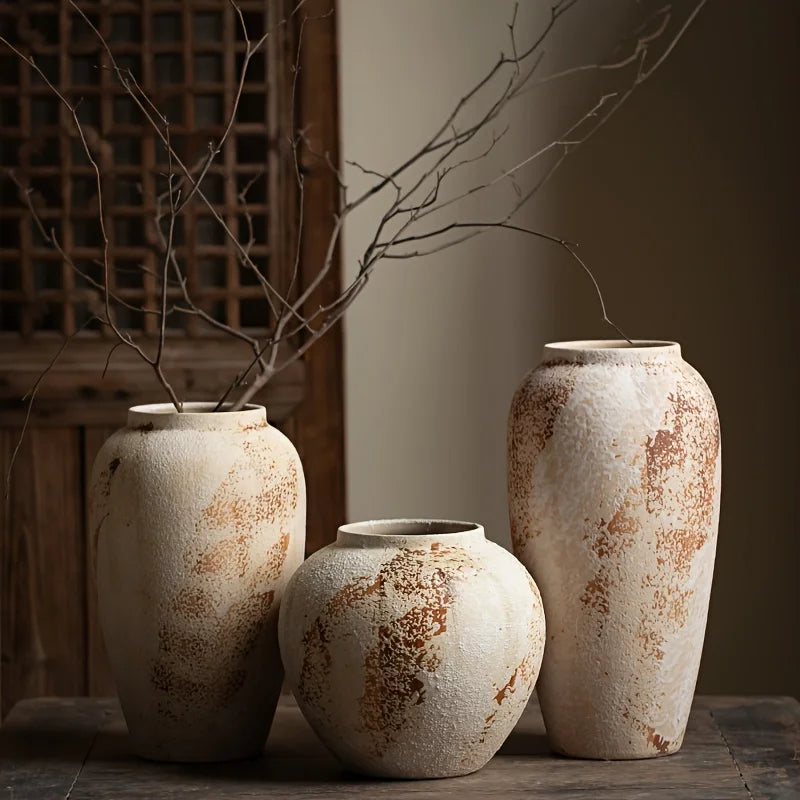 Ivory Bloom Vintage Planter