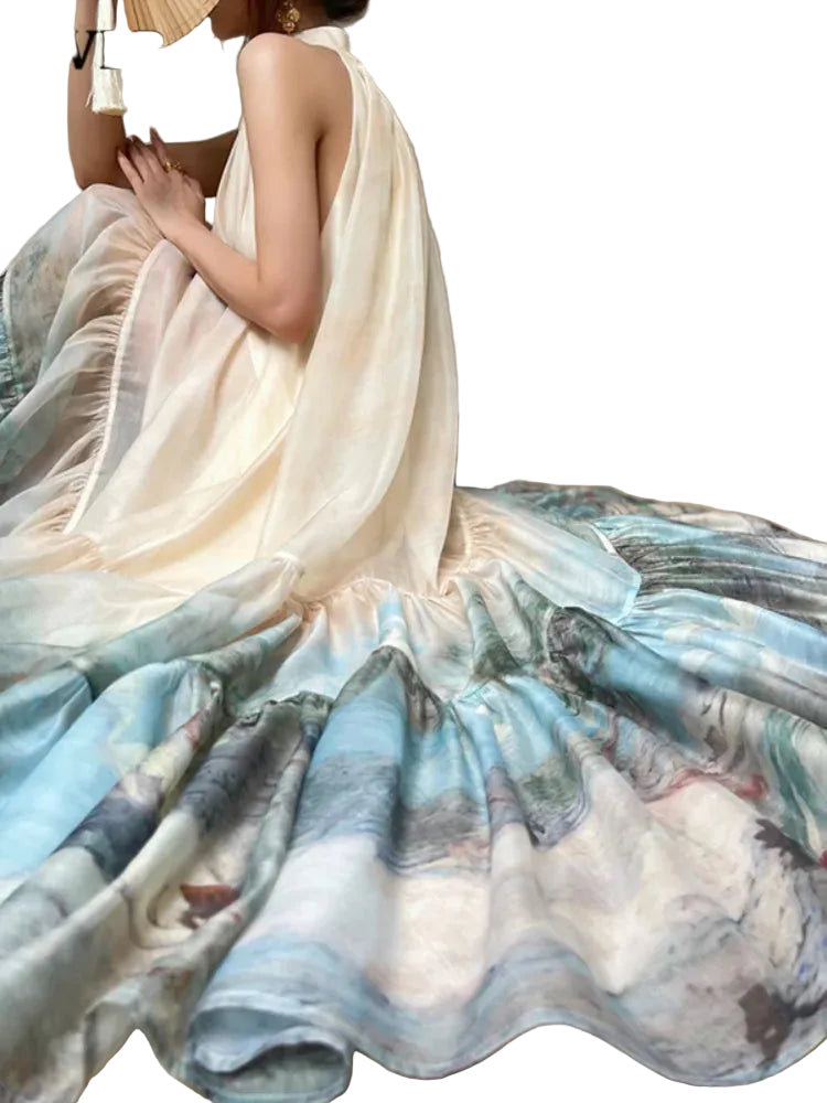 Women Sexy Elegant Bohemian Beach Party Dress Summer