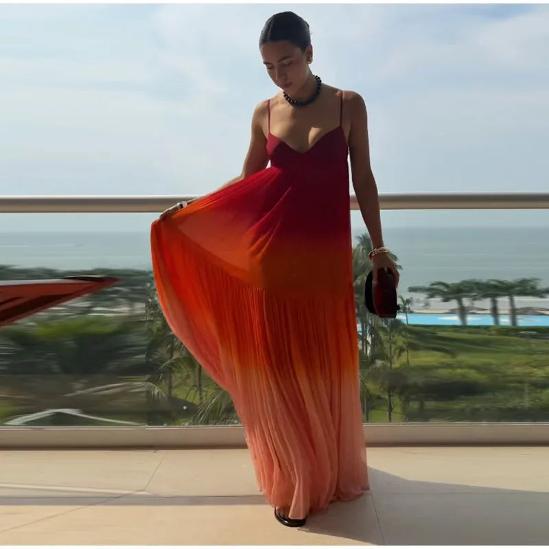 Aura Gradient Maxi Dress