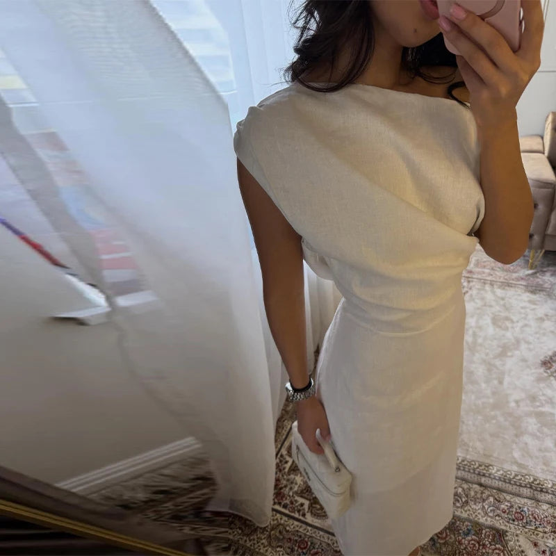 Luna Asymmetry Gown