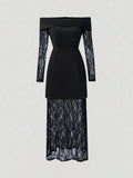 Midnight Lace Midi