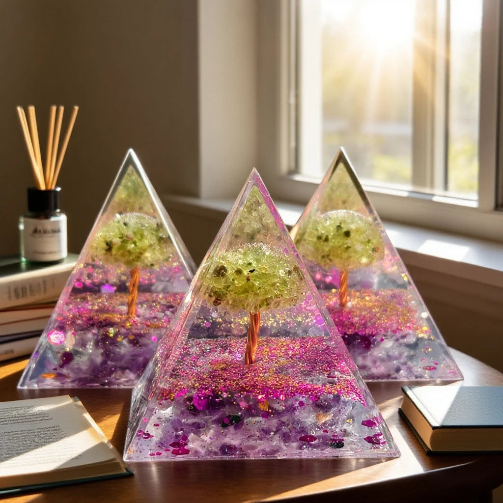 Amethyst Tree of Life Energy Pyramid