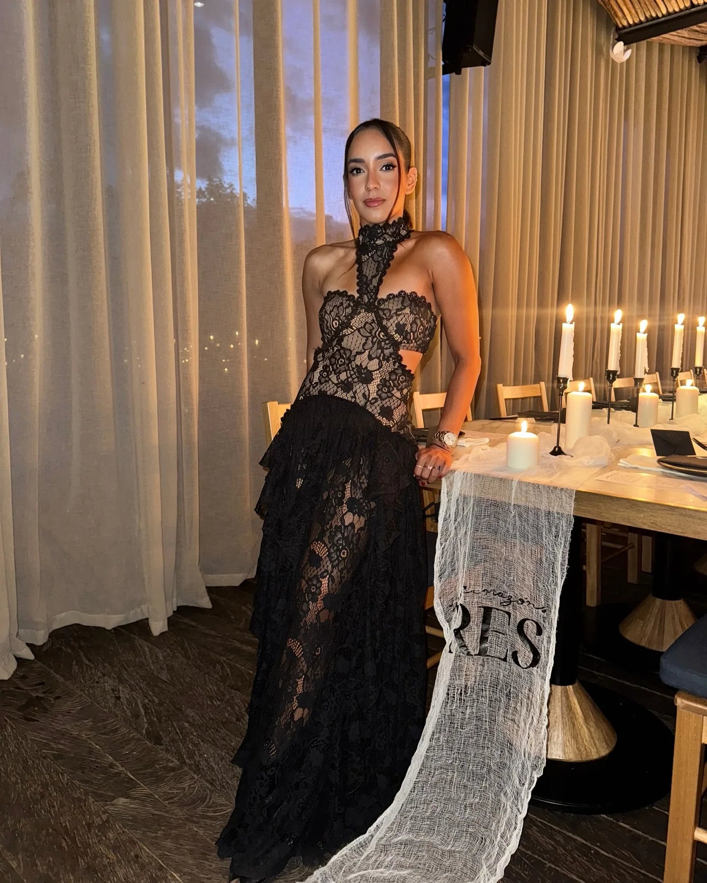 Sexy Lace Patchwork Dress