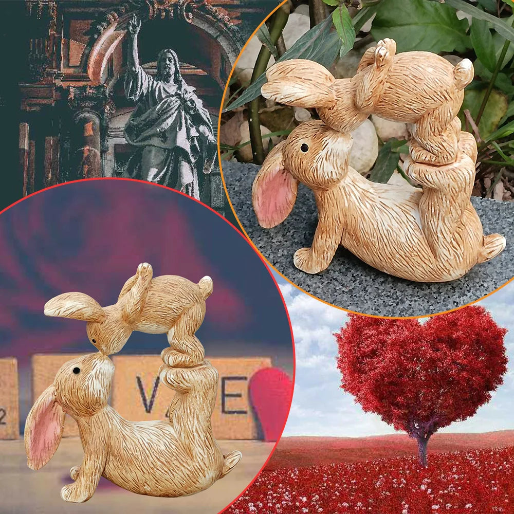 Eternal Bunny Kiss Statue